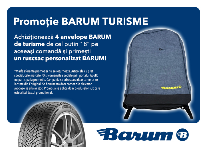 Promo Barum Turisme Aprilie