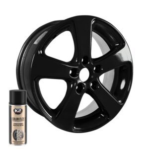 K2 Color Flex 400 ml - Vopsea cauciucata negru lucios - imagine 1