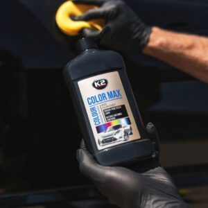 K2 Color Max 500ml - Polish cu ceară colorantă neagră - imagine 3